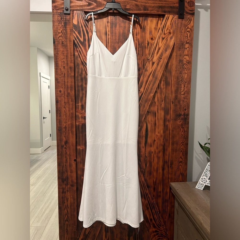 CUPSHE White bridal/shower/honeymoon dress size Large